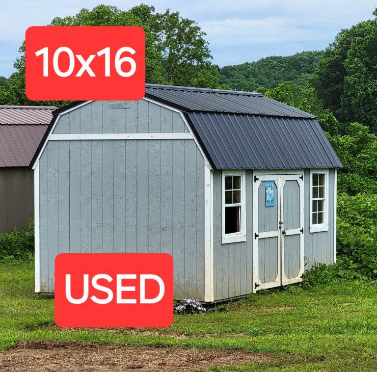 10×16 Lofted Barn – Gap Gray-#27D
